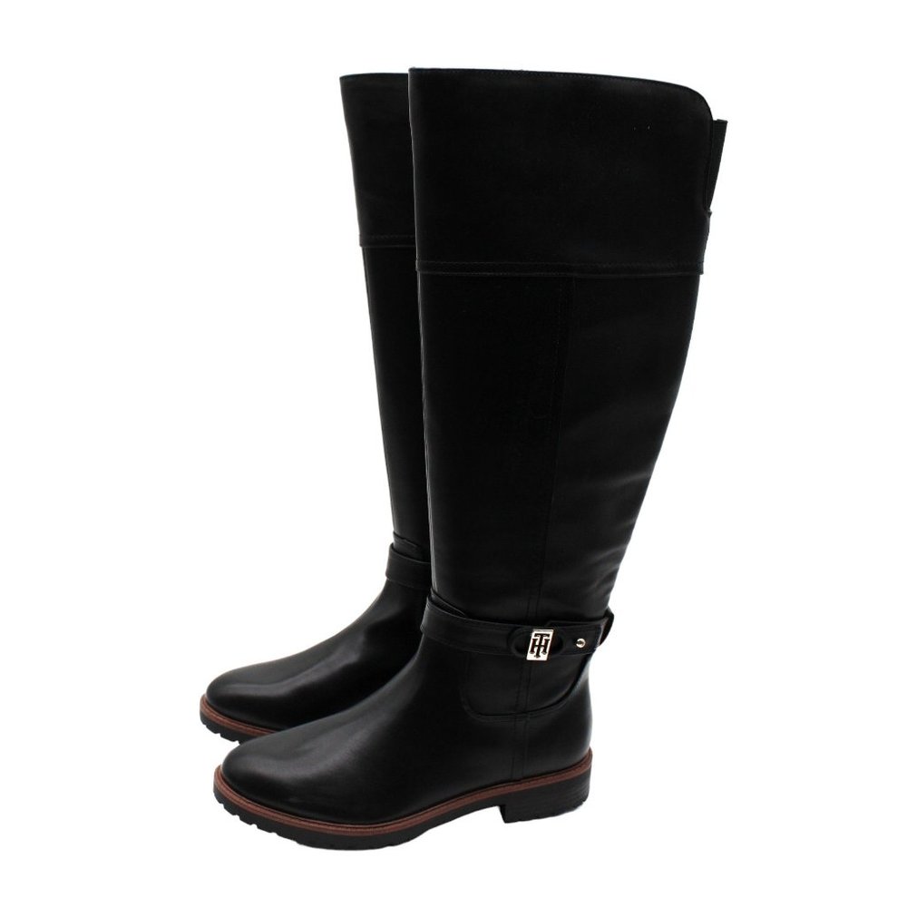 Tommy Hilfiger Women's Felvia Lug Bottom Riding Boots - Picture 4 of 7